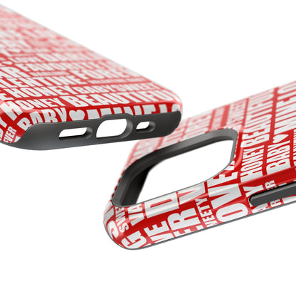 Valentine's Love Typography MagSafe Case - BOGO Cases