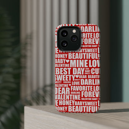 Valentine's Love Typography MagSafe Case - BOGO Cases