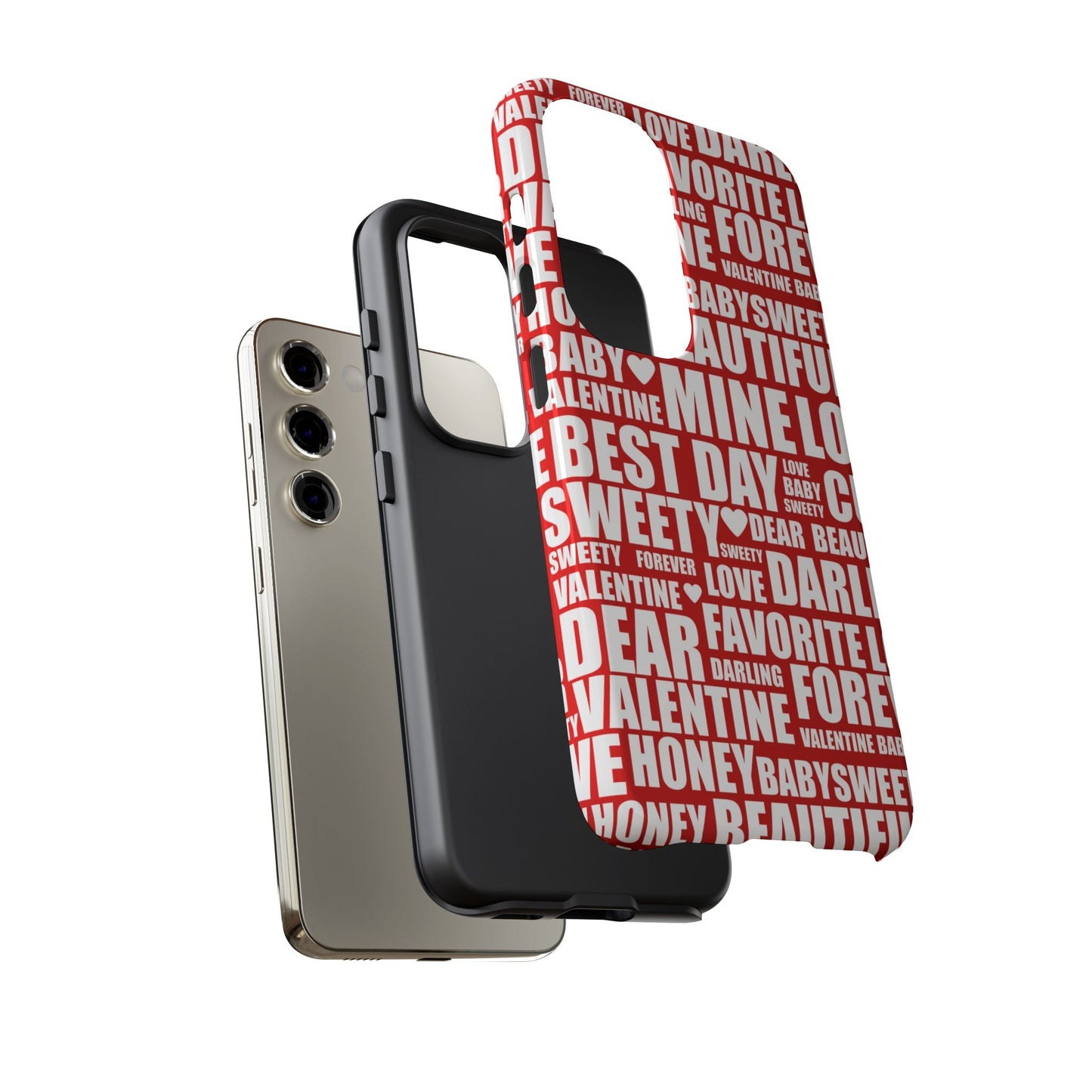Valentine's Love Typography Samsung Galaxy Case - BOGO Cases