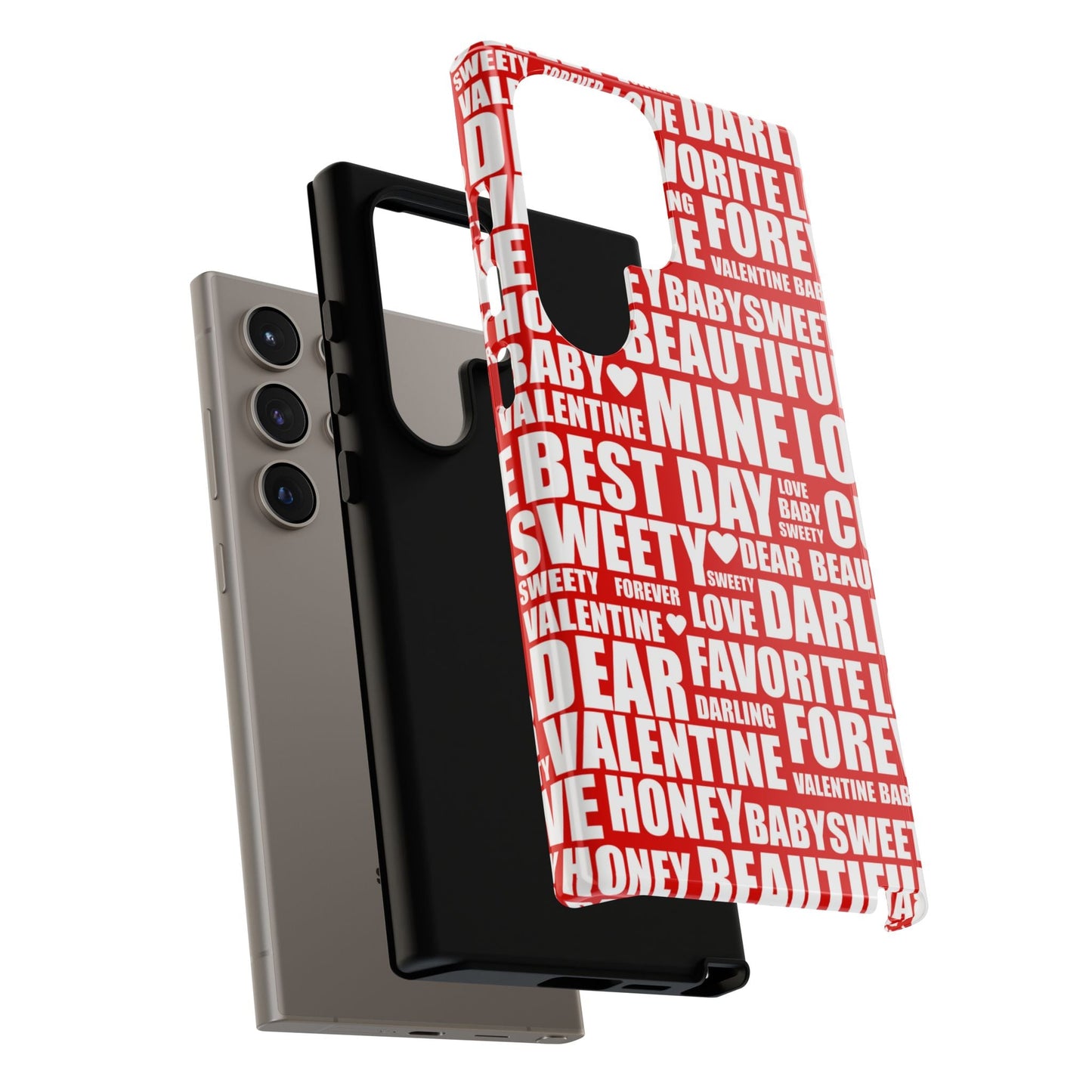 Valentine's Love Typography Samsung Galaxy Case - BOGO Cases