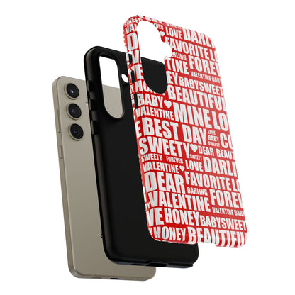 Valentine's Love Typography Samsung Galaxy Case - BOGO Cases