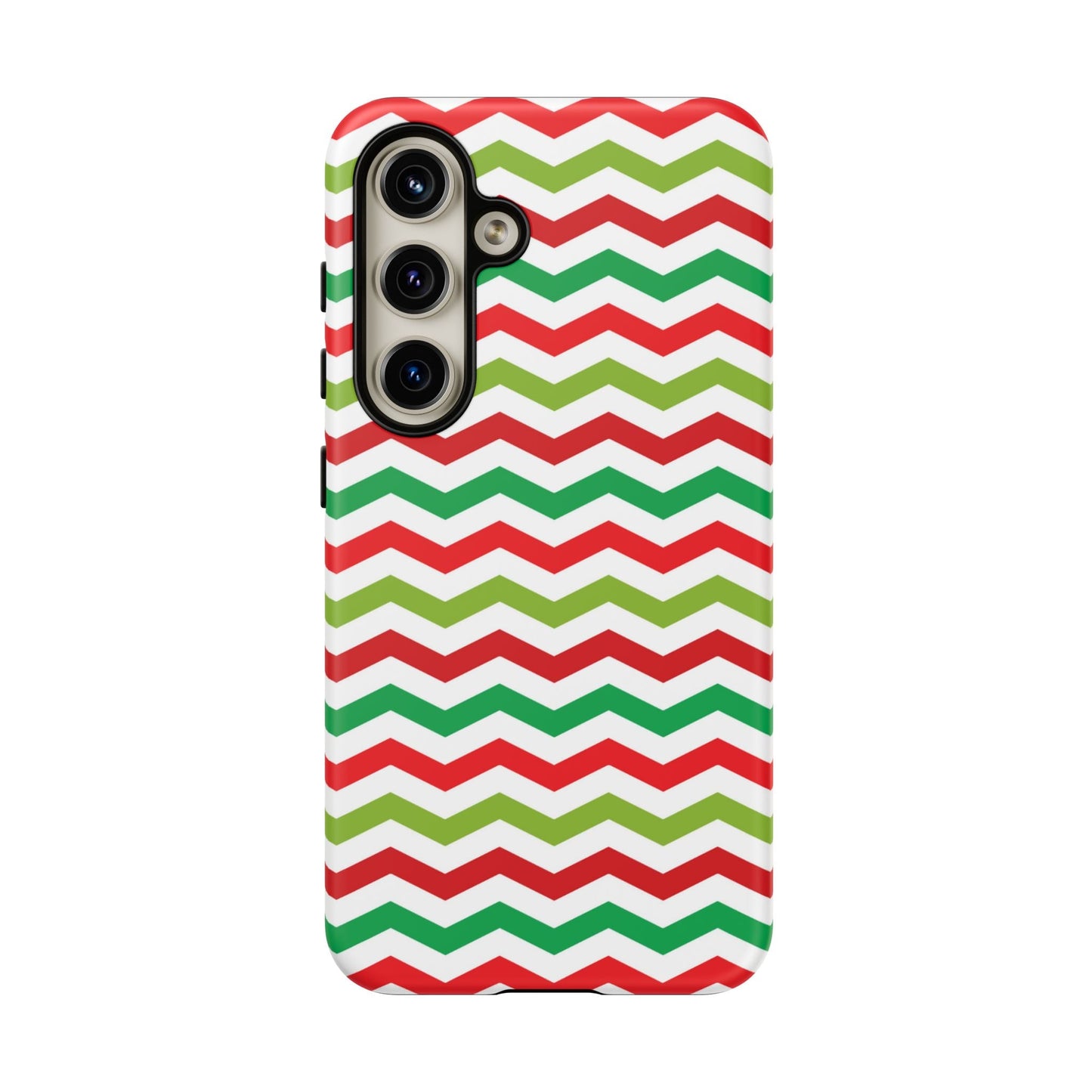 Vibrant Fiesta Chevron – Yellow Green, Green & Red Geometric Samsung Galaxy Case - BOGO Cases