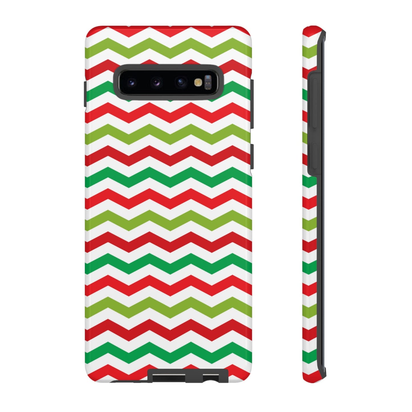 Vibrant Fiesta Chevron – Yellow Green, Green & Red Geometric Samsung Galaxy Case - BOGO Cases