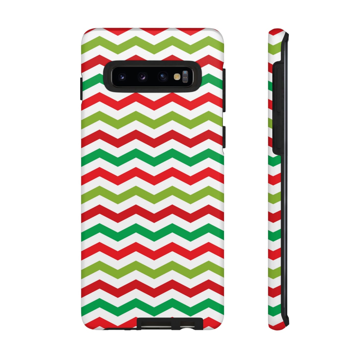 Vibrant Fiesta Chevron – Yellow Green, Green & Red Geometric Samsung Galaxy Case - BOGO Cases