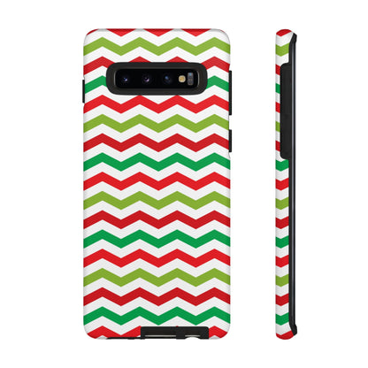 Vibrant Fiesta Chevron – Yellow Green, Green & Red Geometric Samsung Galaxy Case - BOGO Cases