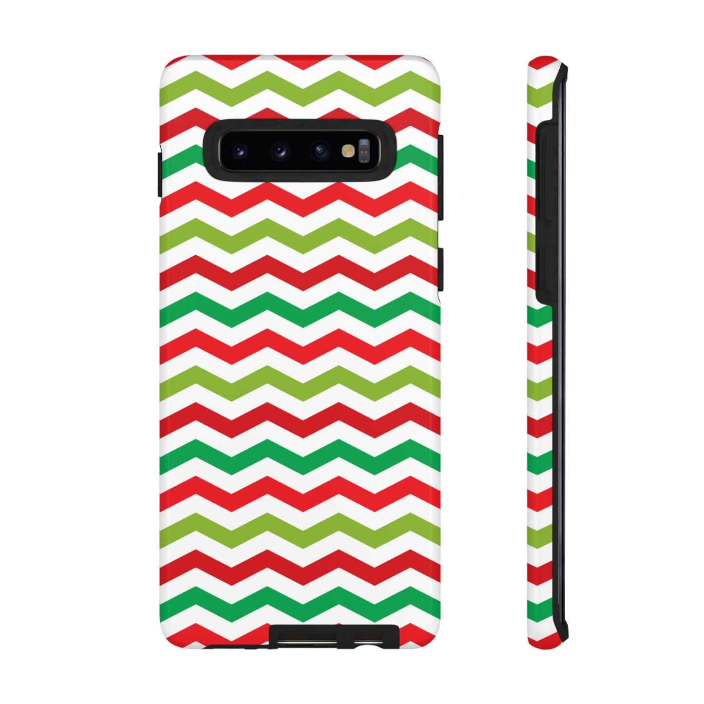 Vibrant Fiesta Chevron – Yellow Green, Green & Red Geometric Samsung Galaxy Case - BOGO Cases