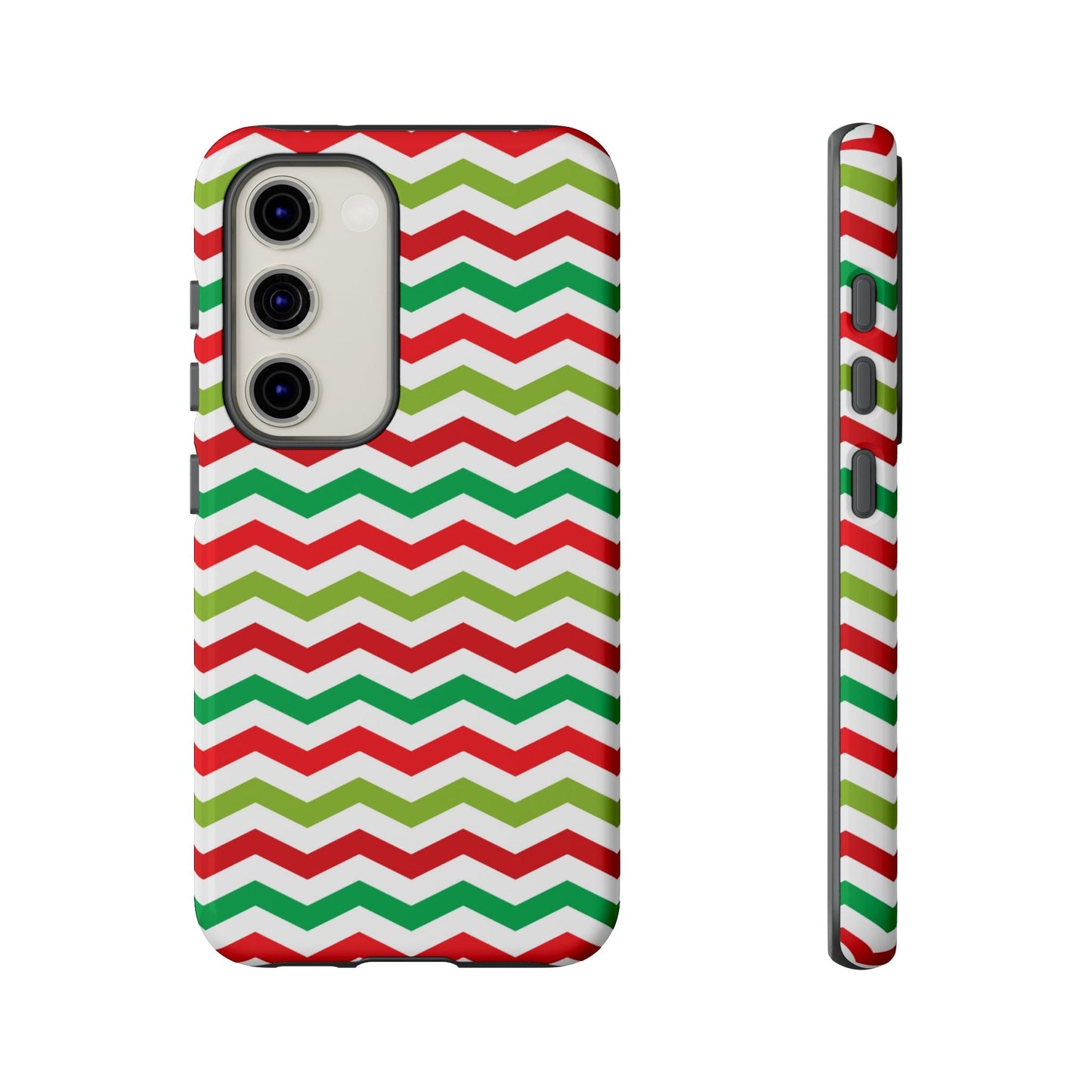 Vibrant Fiesta Chevron – Yellow Green, Green & Red Geometric Samsung Galaxy Case - BOGO Cases