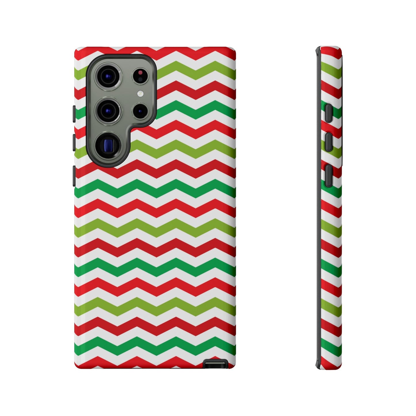 Vibrant Fiesta Chevron – Yellow Green, Green & Red Geometric Samsung Galaxy Case - BOGO Cases