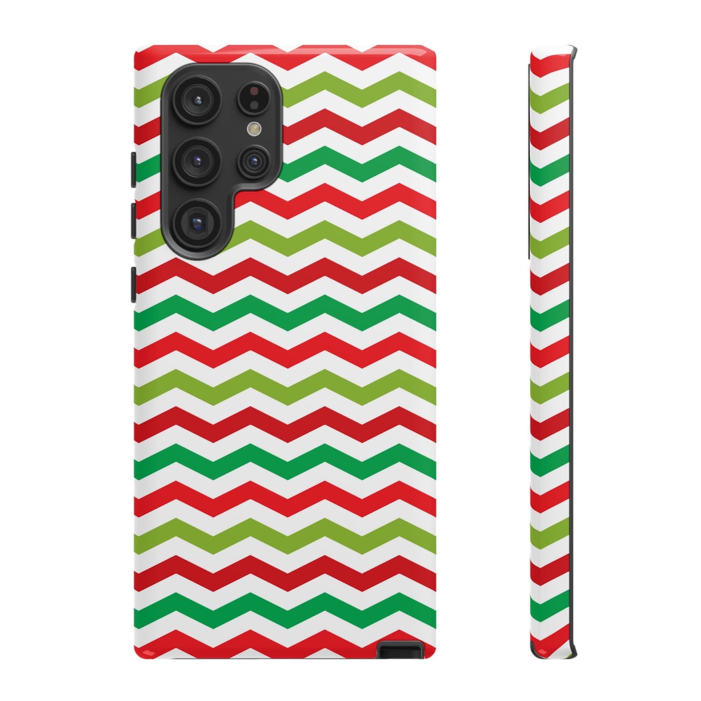 Vibrant Fiesta Chevron – Yellow Green, Green & Red Geometric Samsung Galaxy Case - BOGO Cases