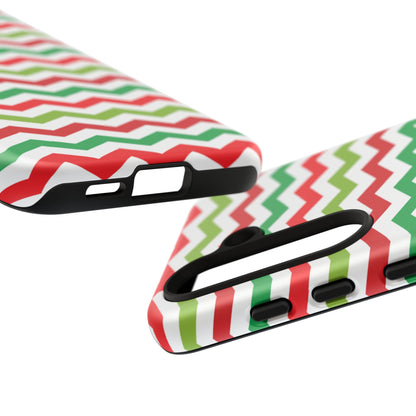 Vibrant Fiesta Chevron – Yellow Green, Green & Red Geometric Samsung Galaxy Case - BOGO Cases