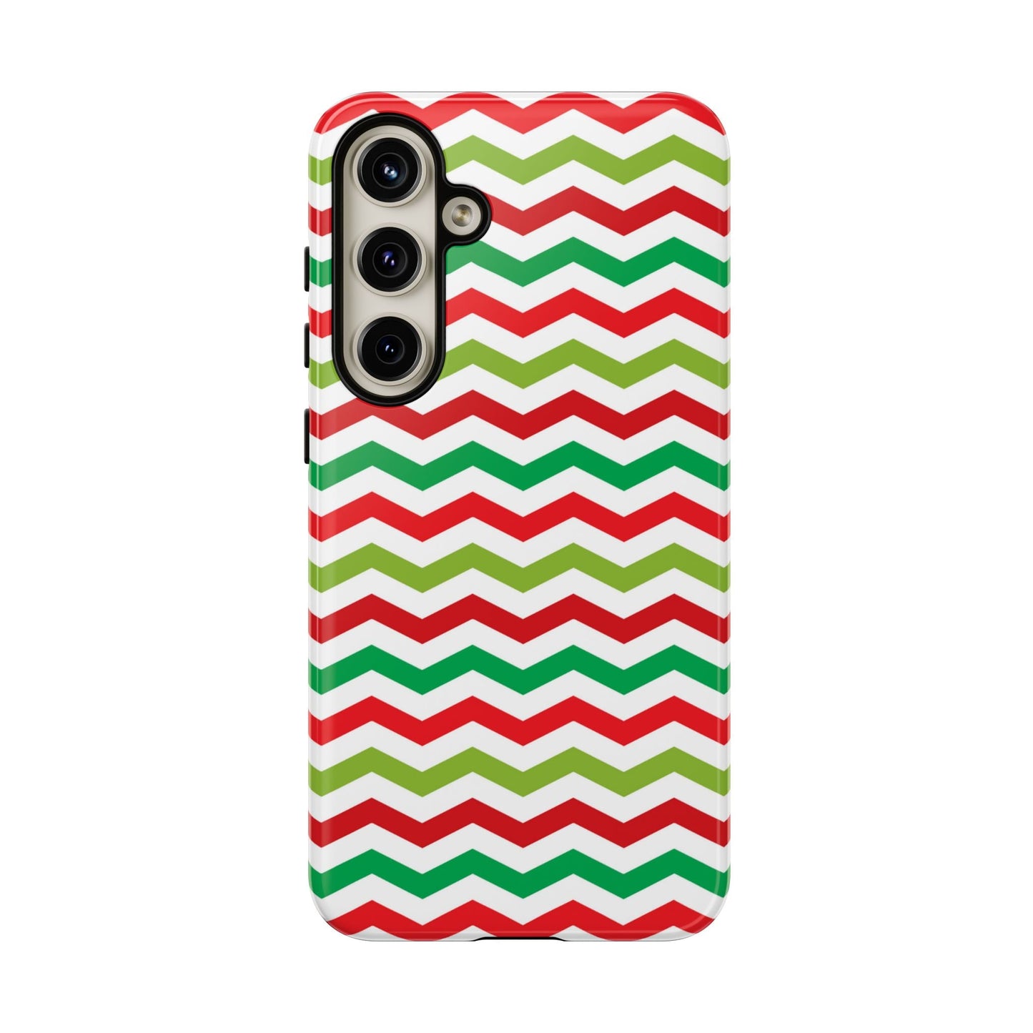 Vibrant Fiesta Chevron – Yellow Green, Green & Red Geometric Samsung Galaxy Case - BOGO Cases