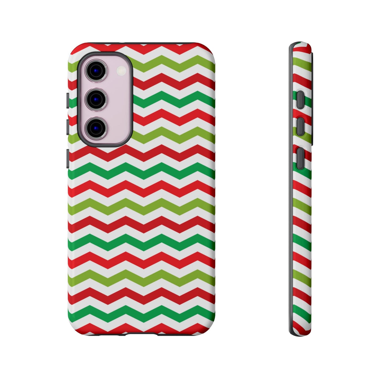 Vibrant Fiesta Chevron – Yellow Green, Green & Red Geometric Samsung Galaxy Case - BOGO Cases