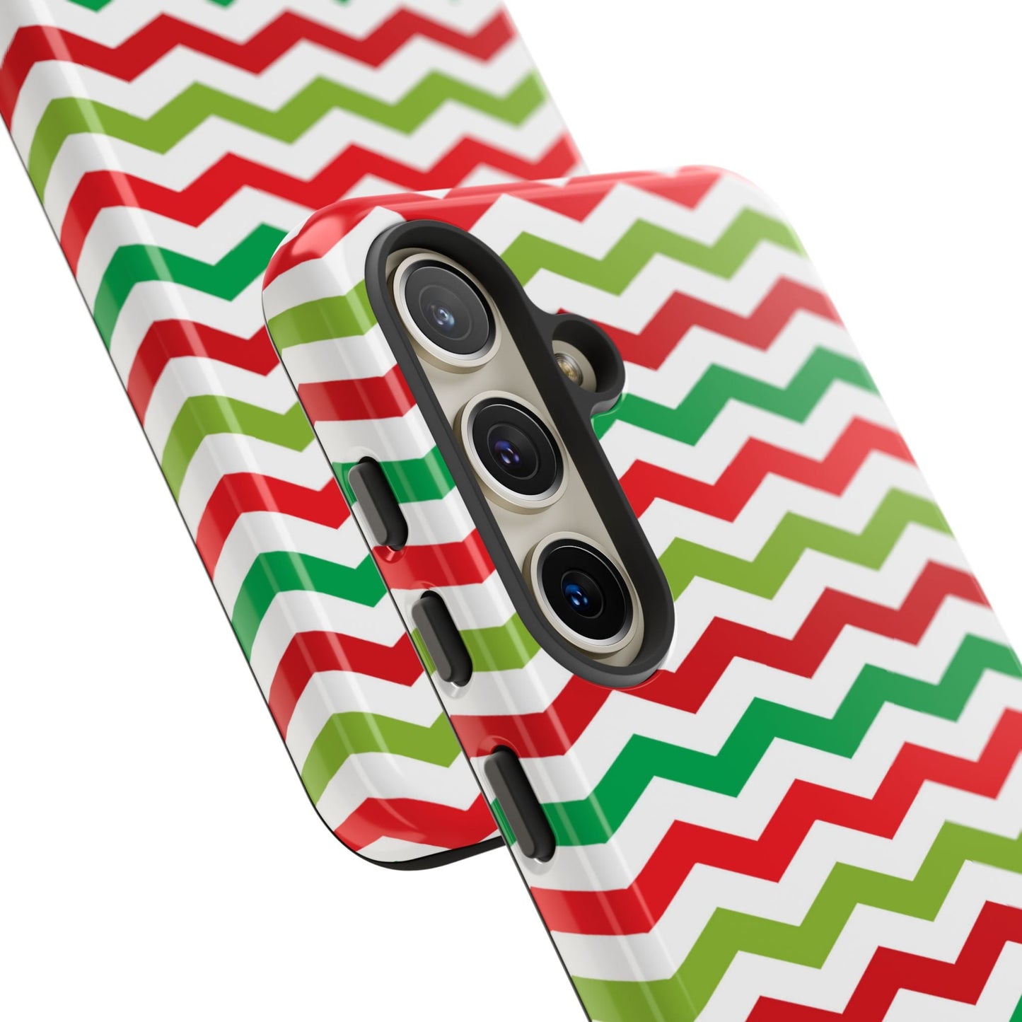 Vibrant Fiesta Chevron – Yellow Green, Green & Red Geometric Samsung Galaxy Case - BOGO Cases