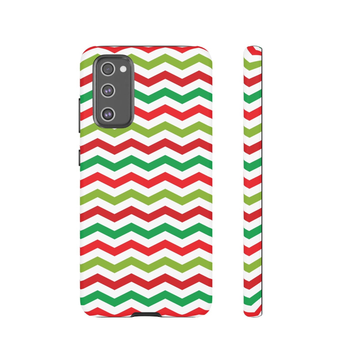 Vibrant Fiesta Chevron – Yellow Green, Green & Red Geometric Samsung Galaxy Case - BOGO Cases