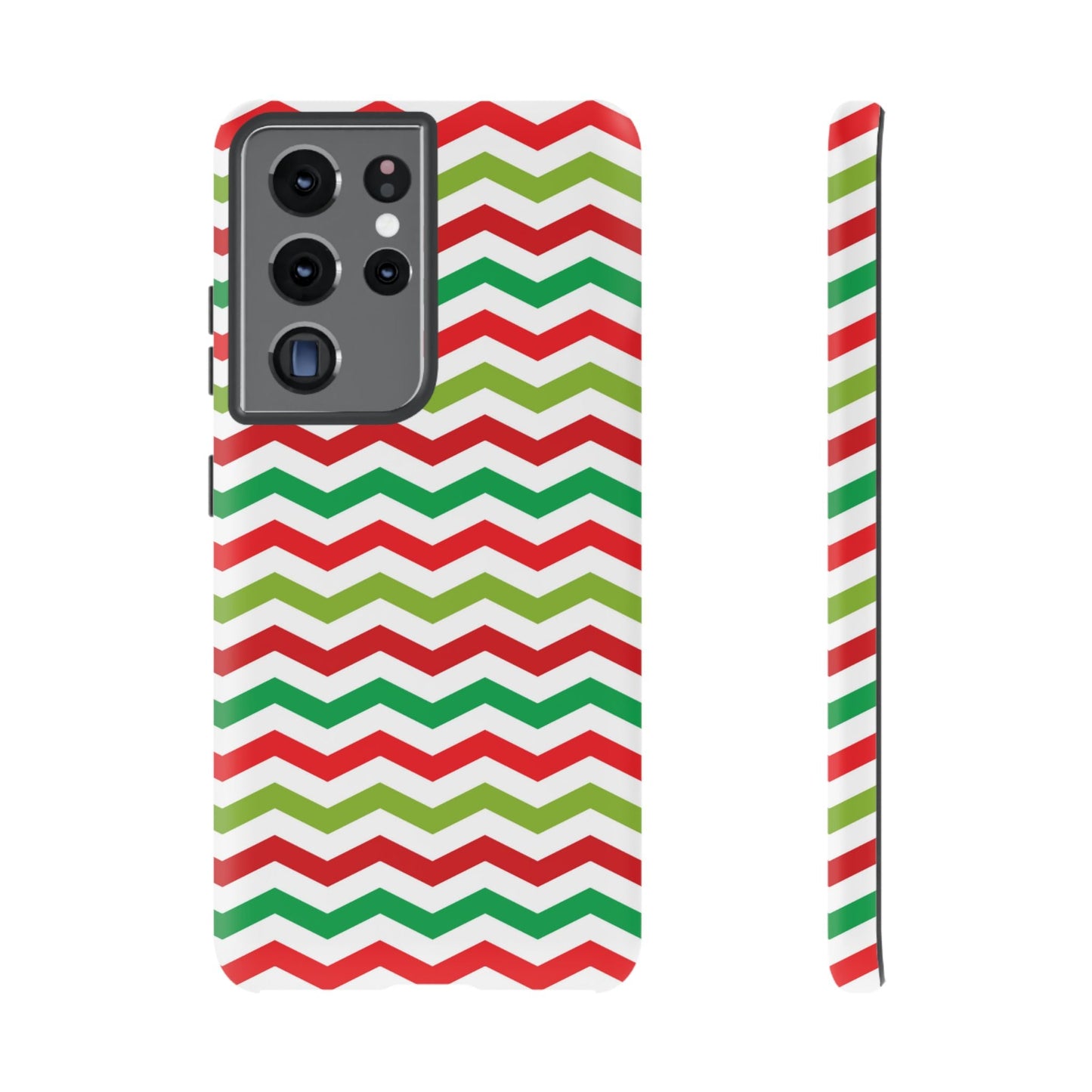 Vibrant Fiesta Chevron – Yellow Green, Green & Red Geometric Samsung Galaxy Case - BOGO Cases