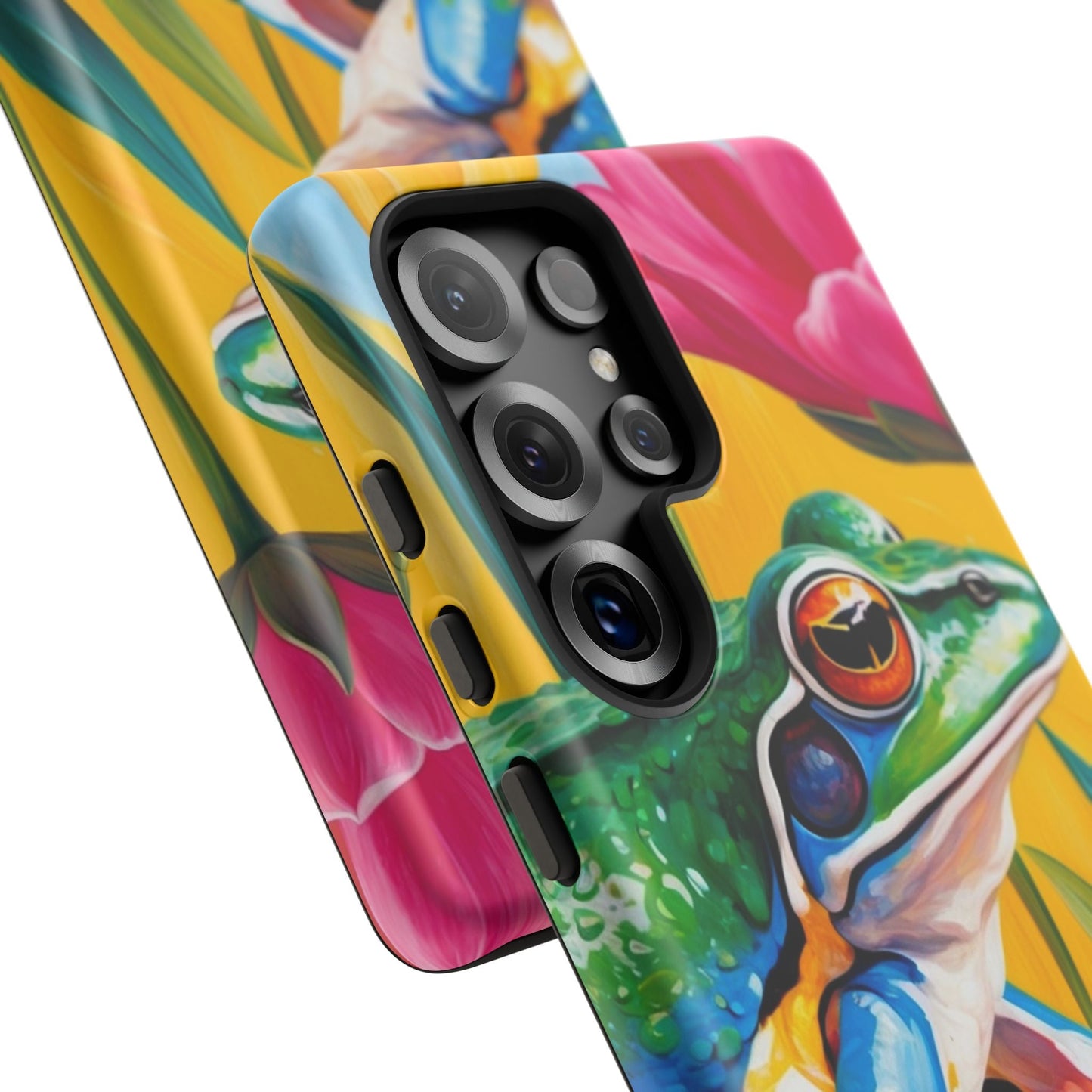 Vibrant Frog & Tropical Flowers - Samsung Galaxy Case - BOGO Cases