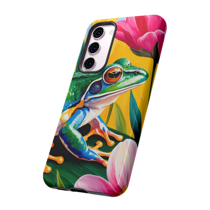 Vibrant Frog & Tropical Flowers - Samsung Galaxy Case - BOGO Cases