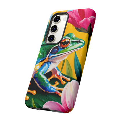 Vibrant Frog & Tropical Flowers - Samsung Galaxy Case - BOGO Cases