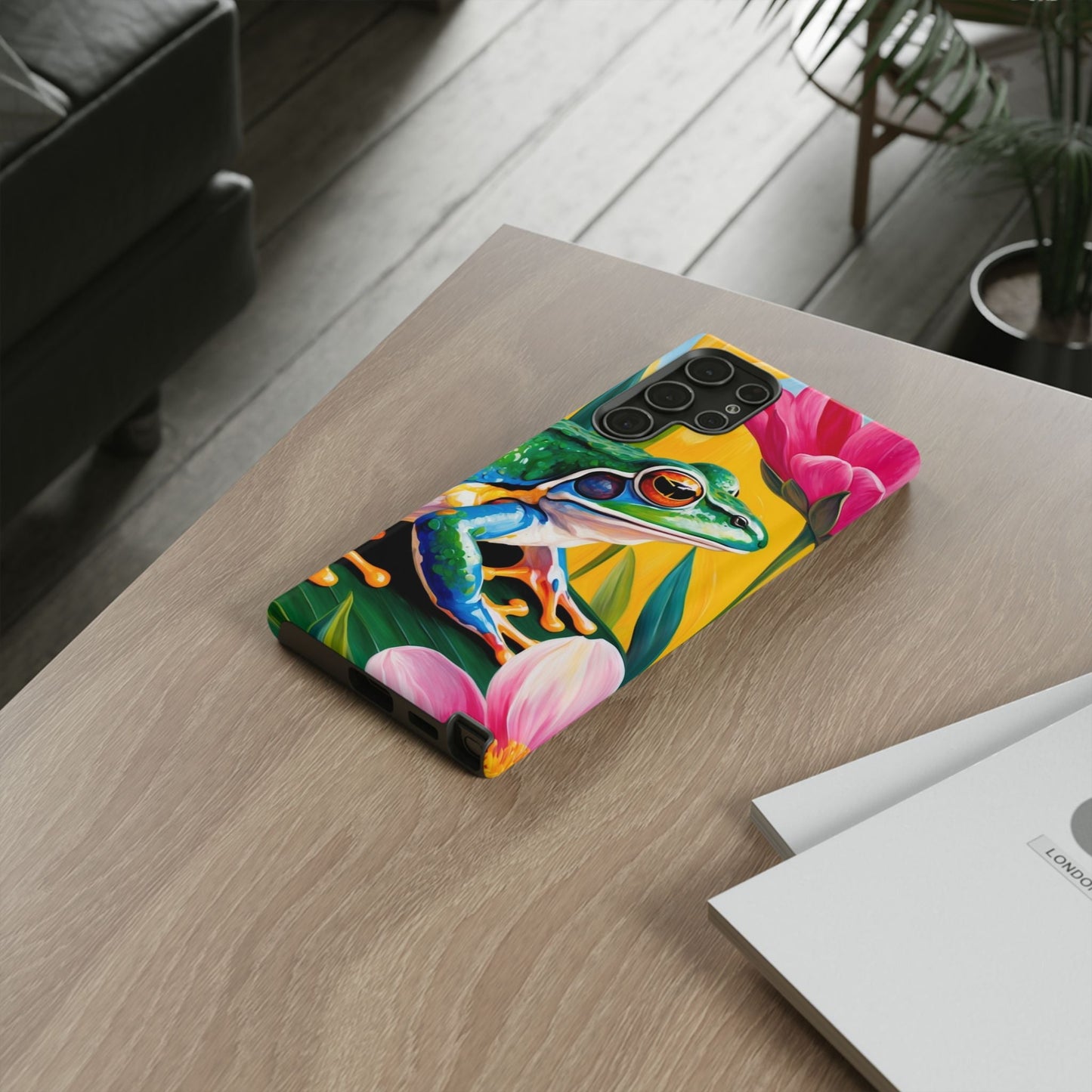Vibrant Frog & Tropical Flowers - Samsung Galaxy Case - BOGO Cases