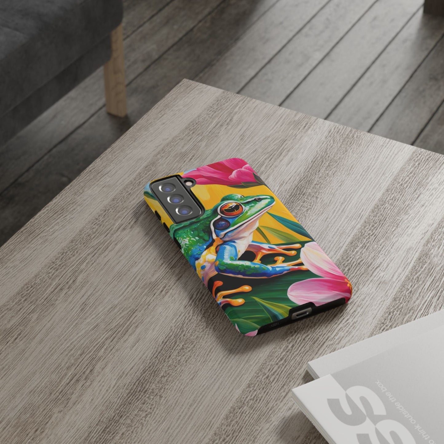 Vibrant Frog & Tropical Flowers - Samsung Galaxy Case - BOGO Cases