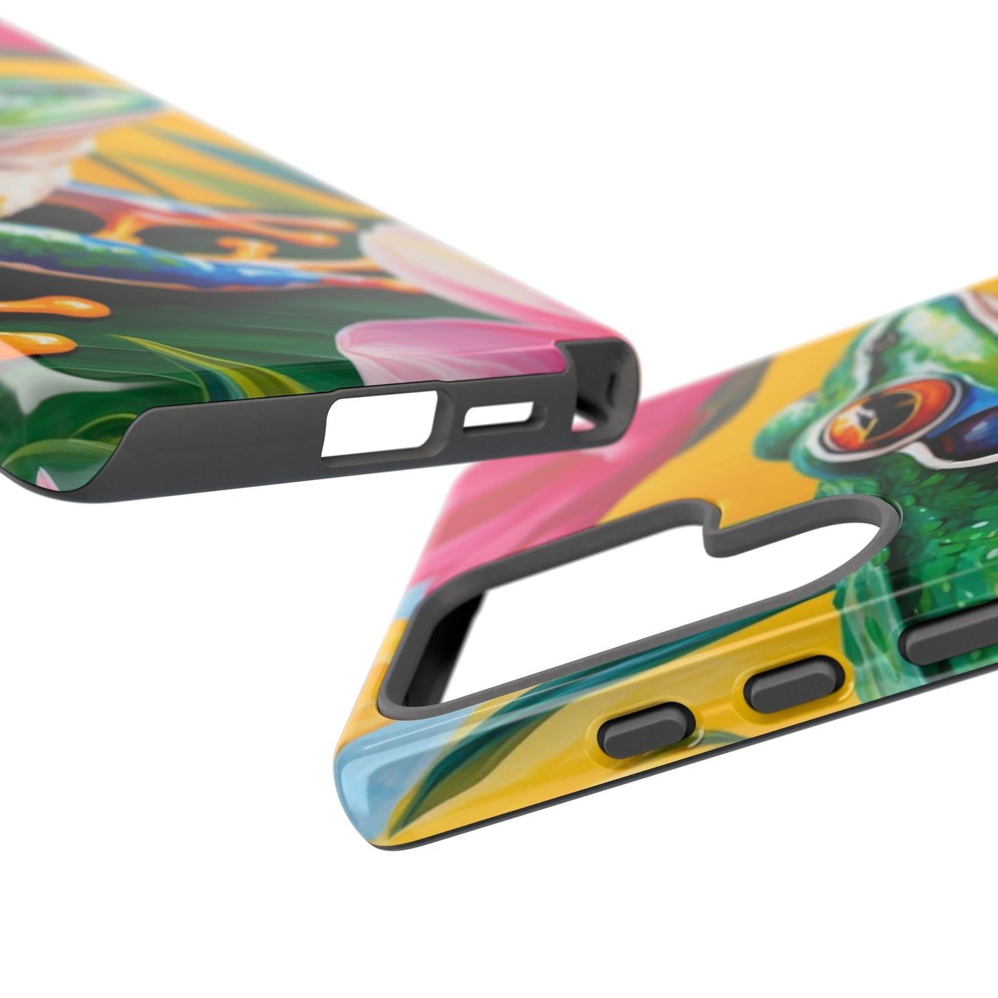 Vibrant Frog & Tropical Flowers - Samsung Galaxy Case - BOGO Cases