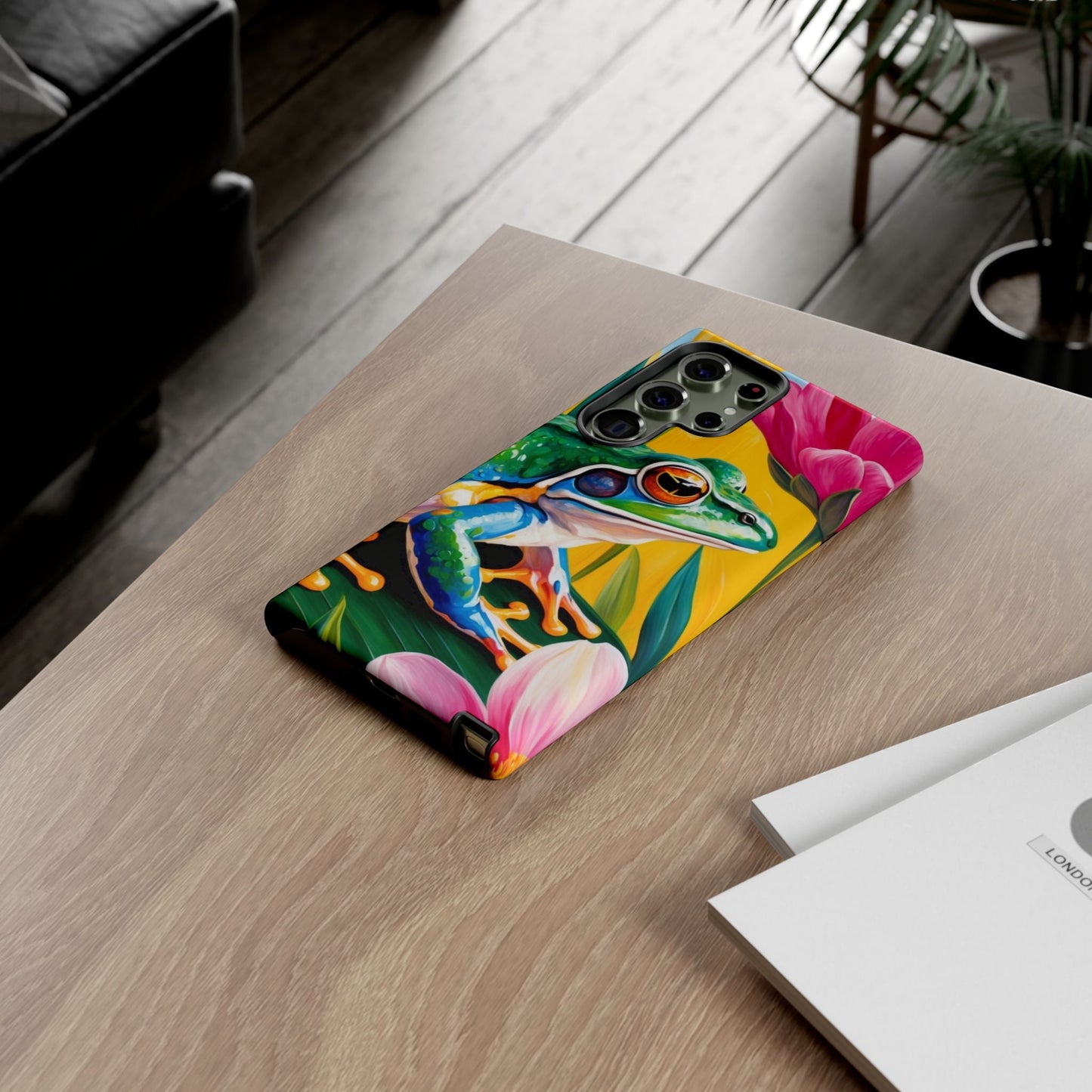 Vibrant Frog & Tropical Flowers - Samsung Galaxy Case - BOGO Cases