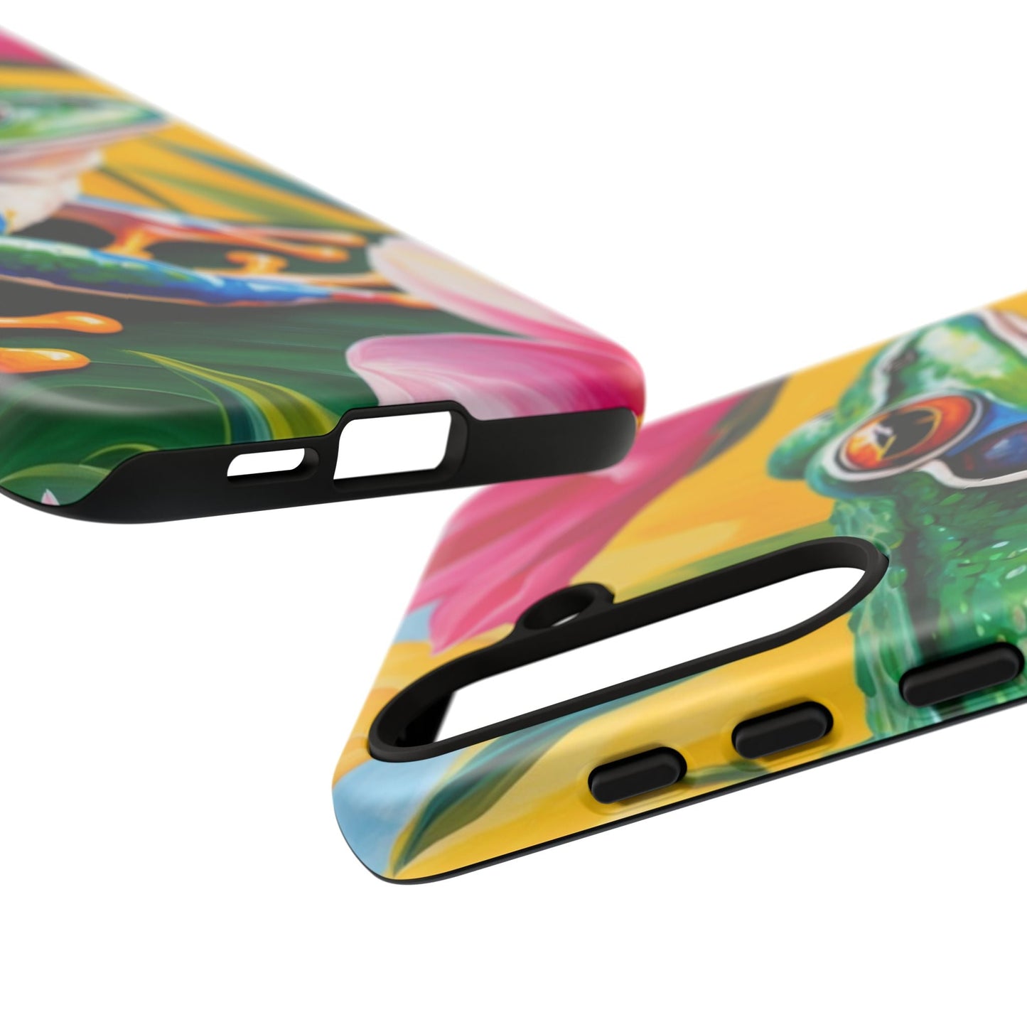 Vibrant Frog & Tropical Flowers - Samsung Galaxy Case - BOGO Cases