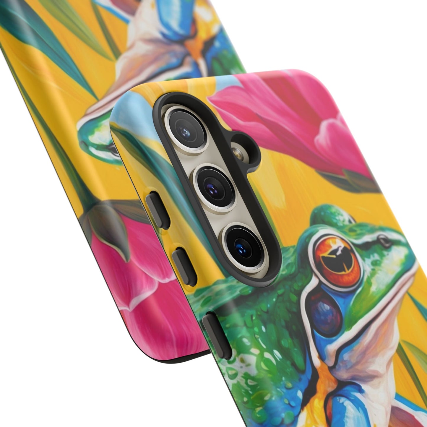 Vibrant Frog & Tropical Flowers - Samsung Galaxy Case - BOGO Cases
