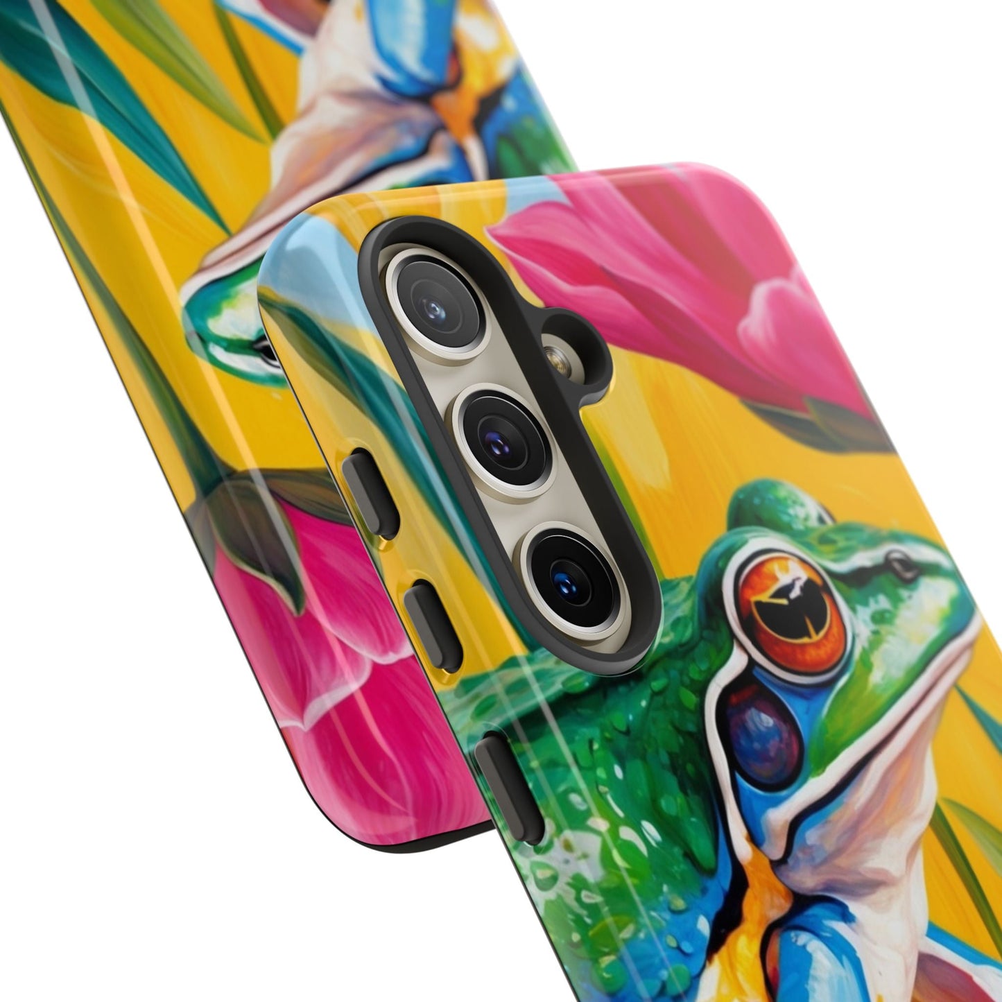 Vibrant Frog & Tropical Flowers - Samsung Galaxy Case - BOGO Cases