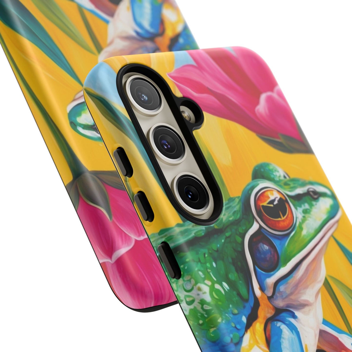 Vibrant Frog & Tropical Flowers - Samsung Galaxy Case - BOGO Cases