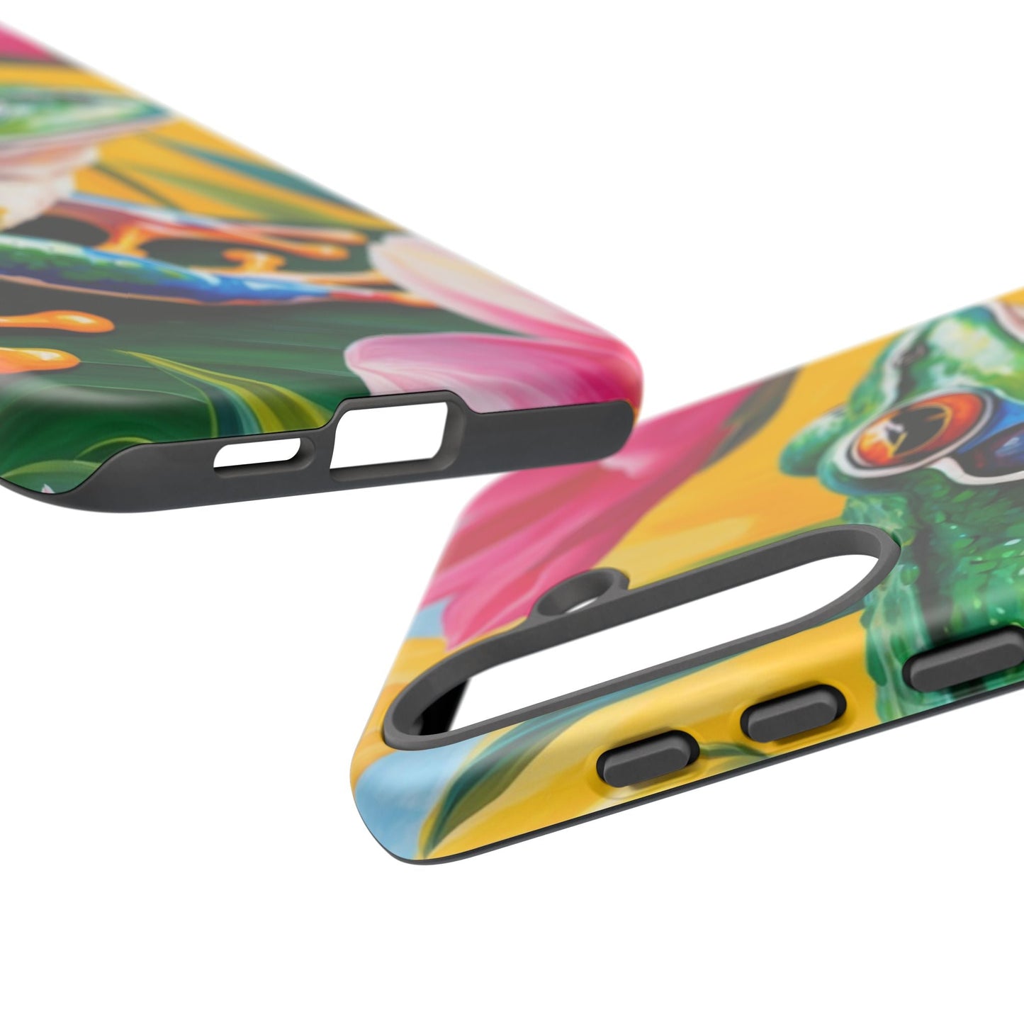 Vibrant Frog & Tropical Flowers - Samsung Galaxy Case - BOGO Cases