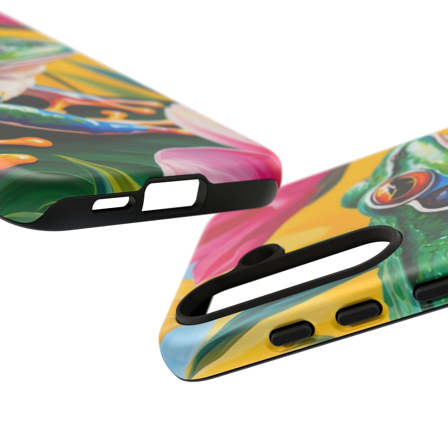 Vibrant Frog & Tropical Flowers - Samsung Galaxy Case - BOGO Cases