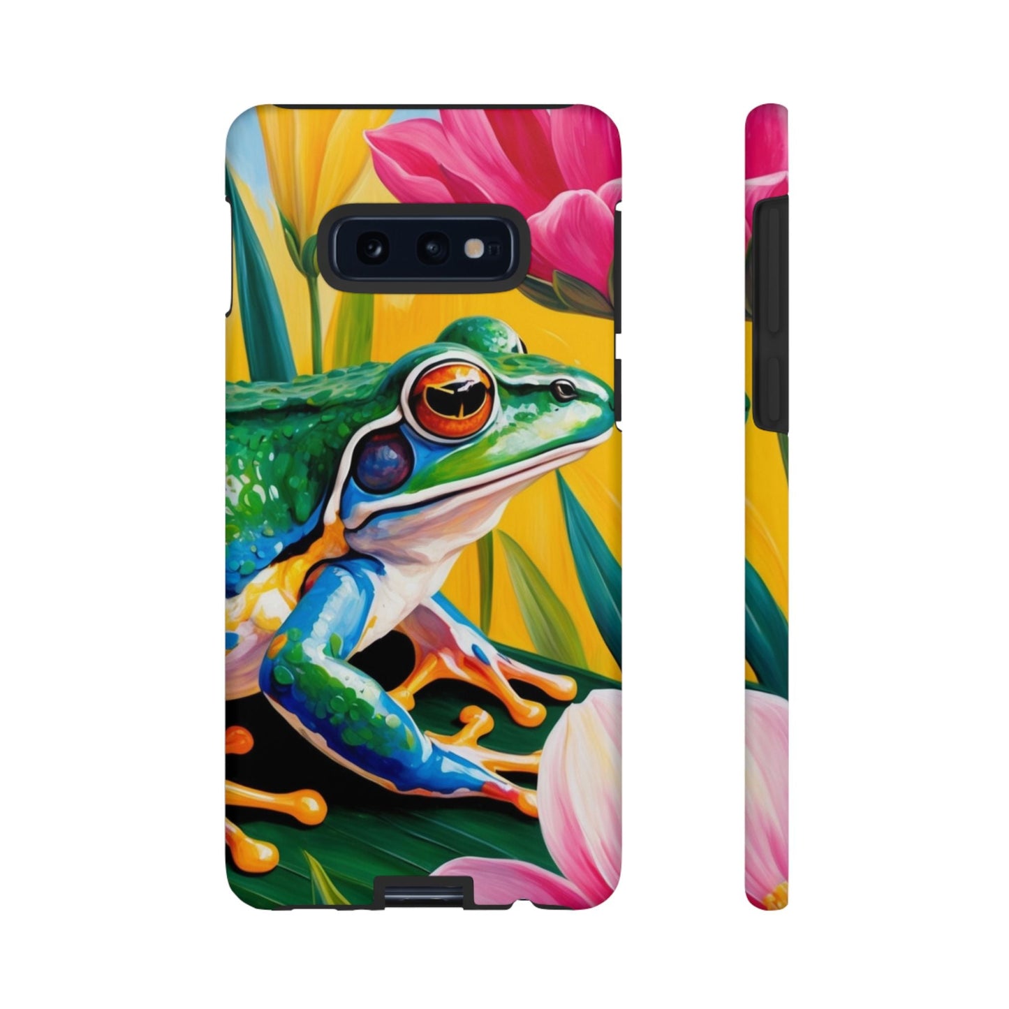 Vibrant Frog & Tropical Flowers - Samsung Galaxy Case - BOGO Cases