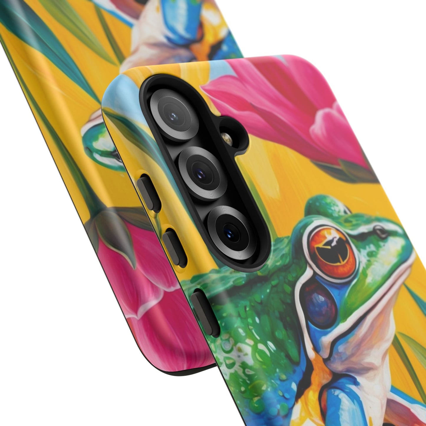 Vibrant Frog & Tropical Flowers - Samsung Galaxy Case - BOGO Cases