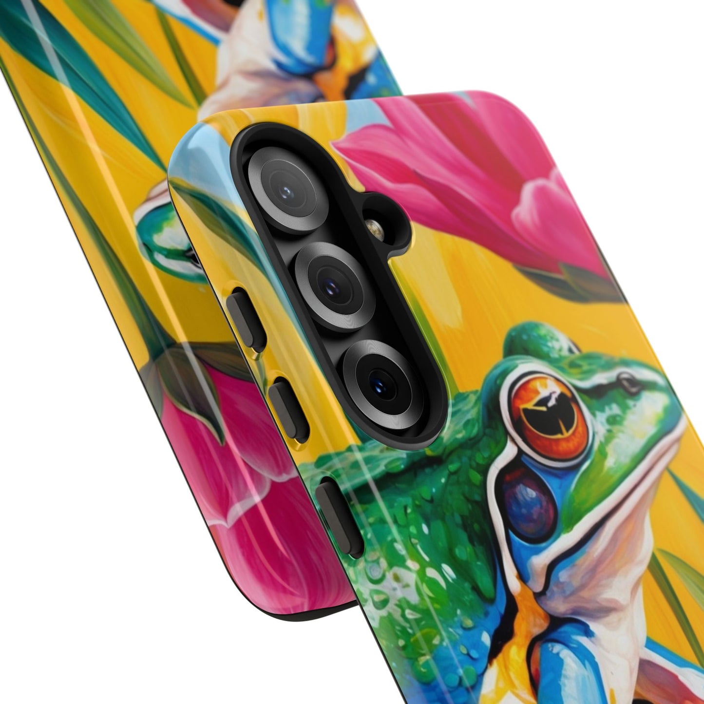 Vibrant Frog & Tropical Flowers - Samsung Galaxy Case - BOGO Cases