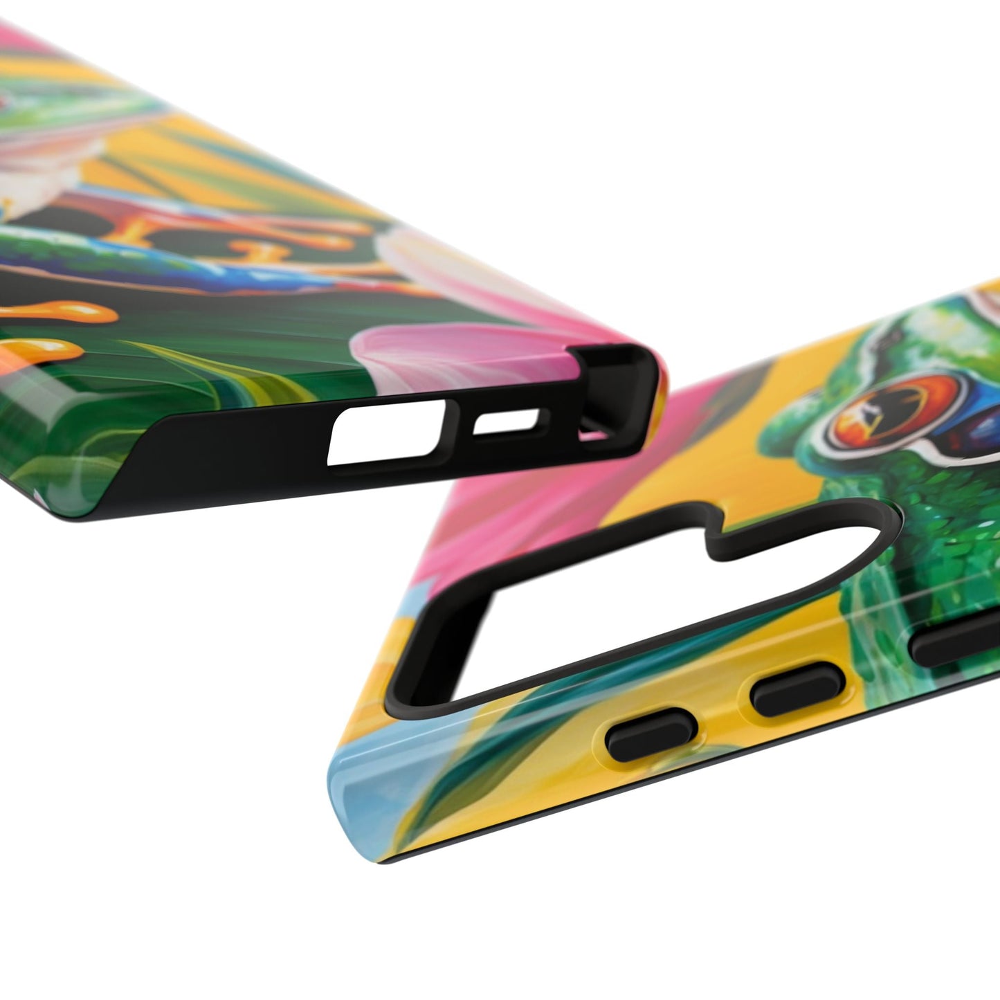Vibrant Frog & Tropical Flowers - Samsung Galaxy Case - BOGO Cases