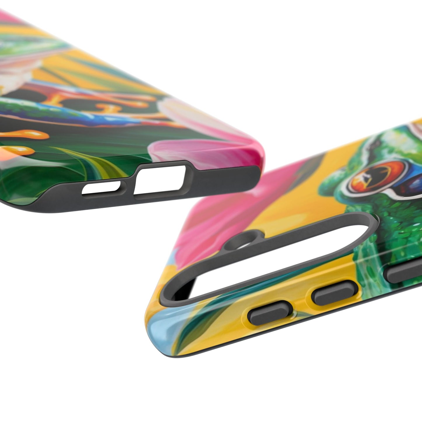 Vibrant Frog & Tropical Flowers - Samsung Galaxy Case - BOGO Cases