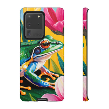 Vibrant Frog & Tropical Flowers - Samsung Galaxy Case - BOGO Cases