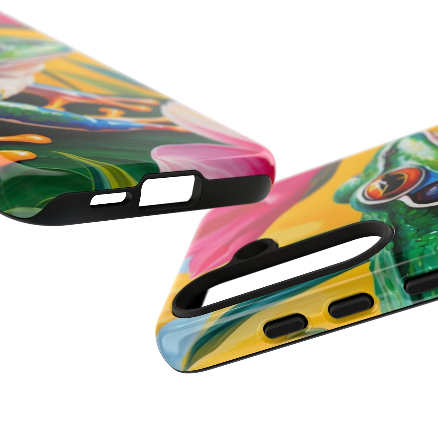Vibrant Frog & Tropical Flowers - Samsung Galaxy Case - BOGO Cases
