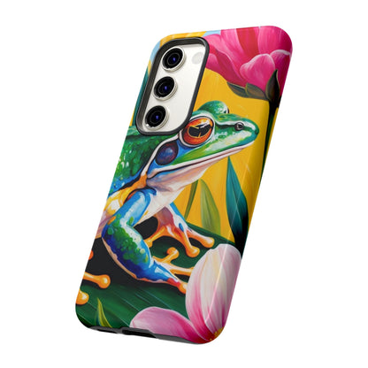 Vibrant Frog & Tropical Flowers - Samsung Galaxy Case - BOGO Cases