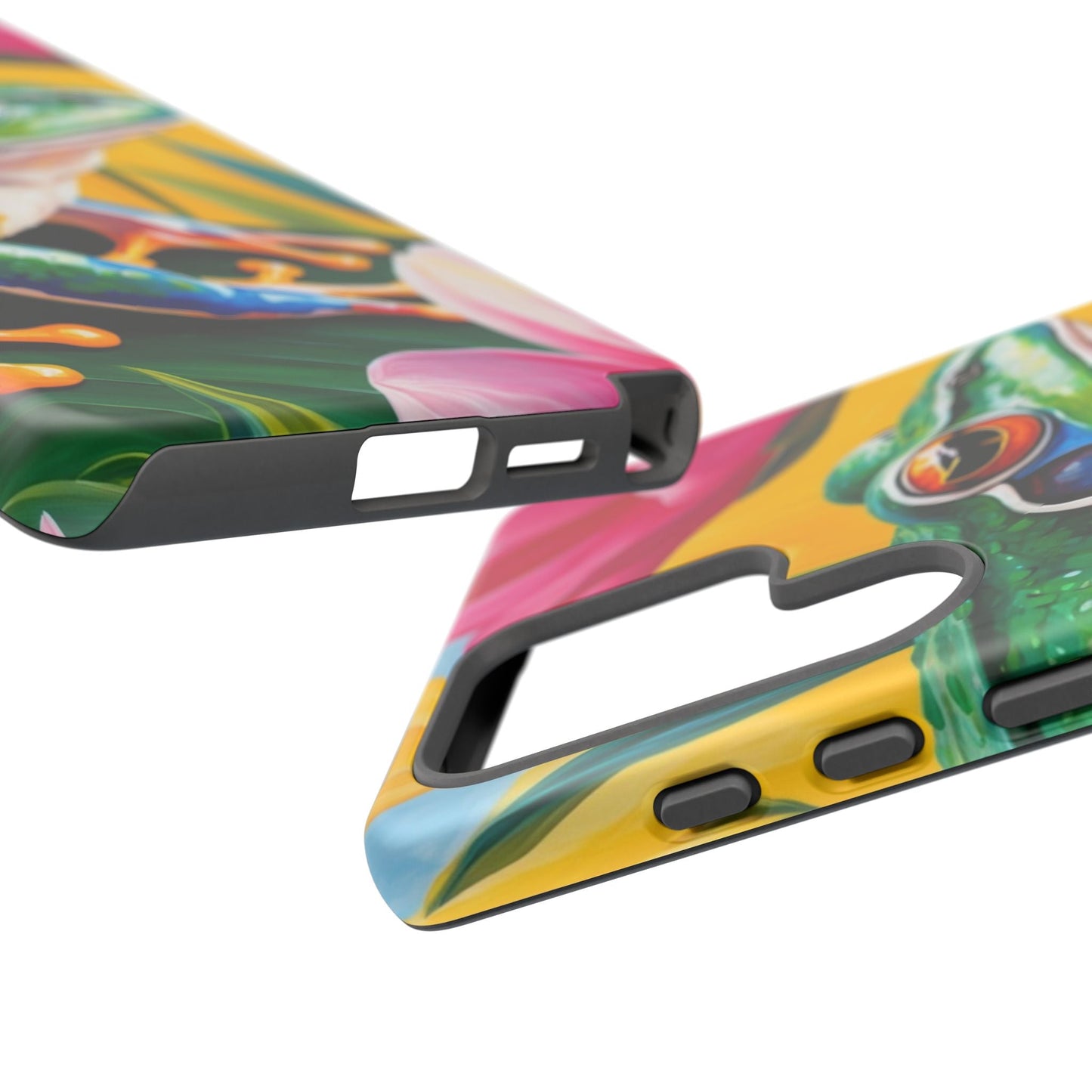 Vibrant Frog & Tropical Flowers - Samsung Galaxy Case - BOGO Cases