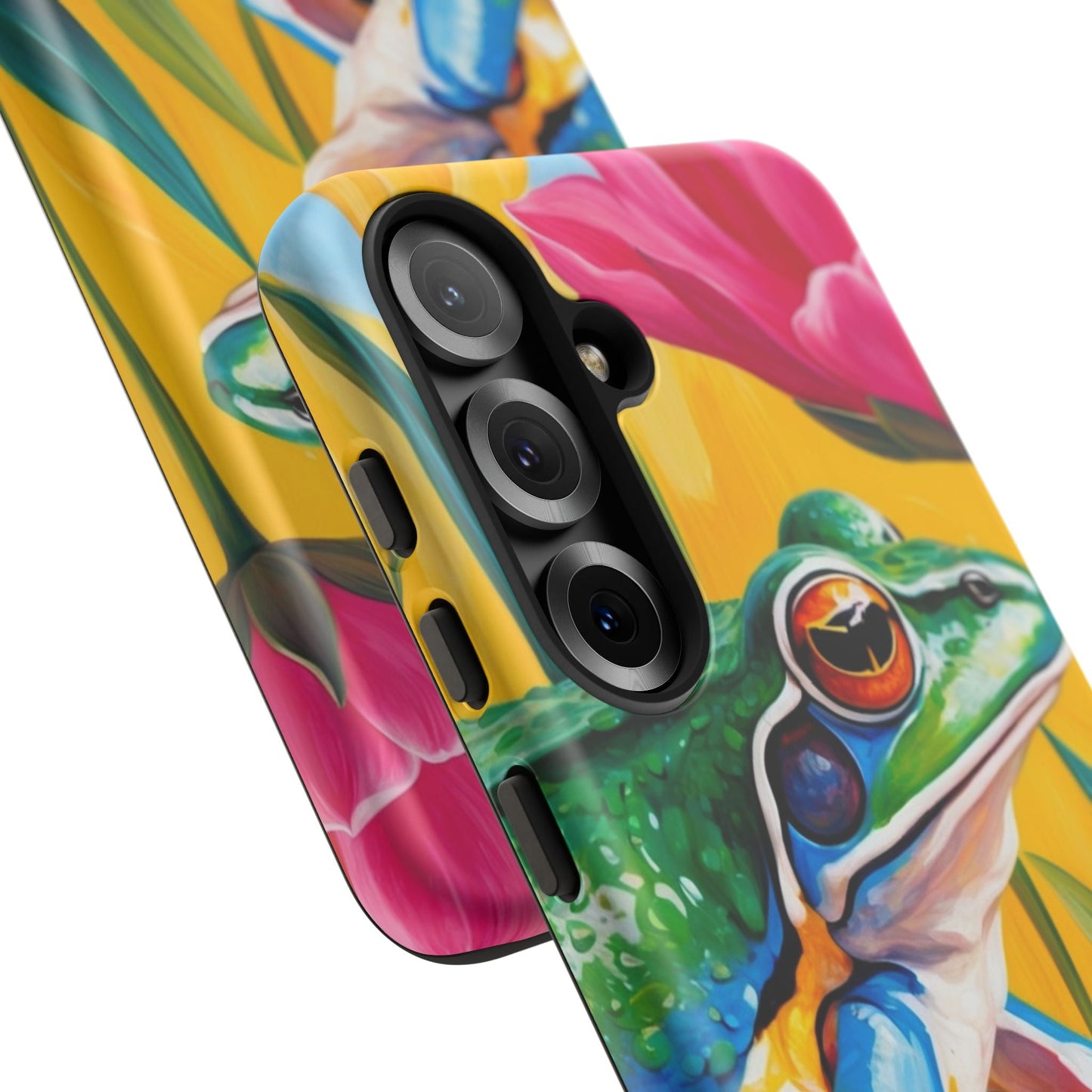 Vibrant Frog & Tropical Flowers - Samsung Galaxy Case - BOGO Cases