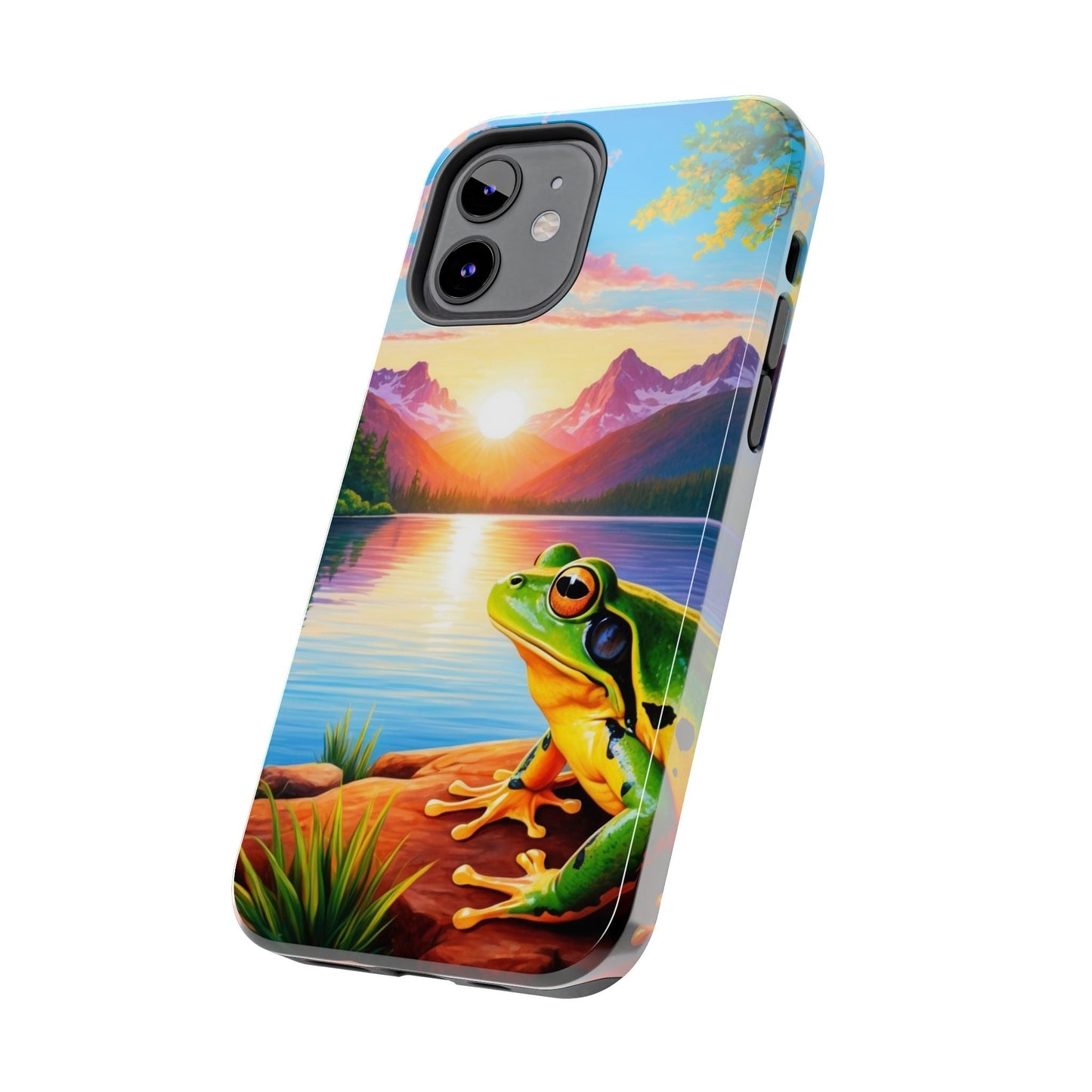 Vibrant Mountain Sunset Frog - iPhone Series Case - BOGO Cases