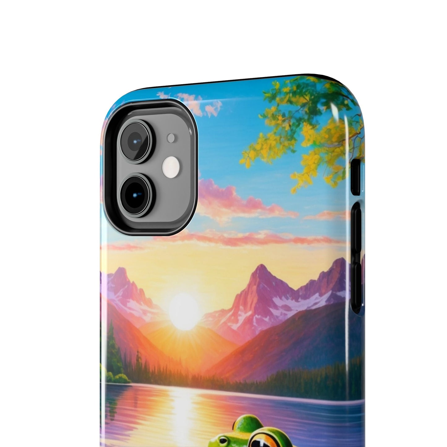 Vibrant Mountain Sunset Frog - iPhone Series Case - BOGO Cases