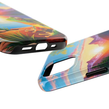 Vibrant Mountain Sunset Frog - iPhone Series Case - BOGO Cases