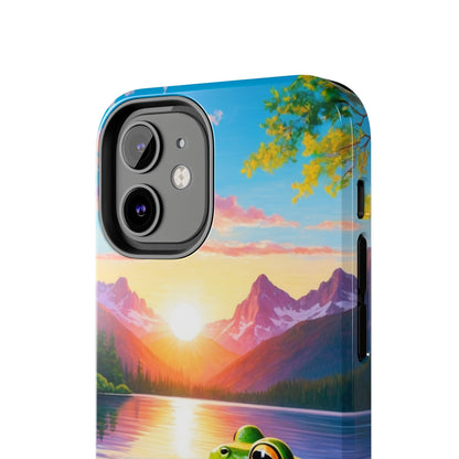 Vibrant Mountain Sunset Frog - iPhone Series Case - BOGO Cases