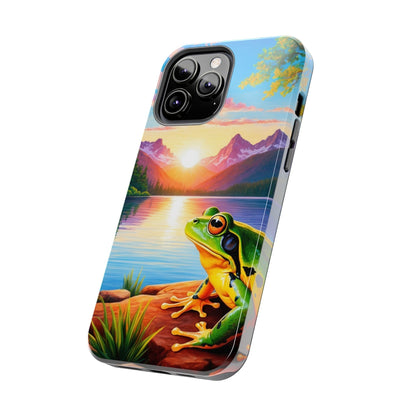 Vibrant Mountain Sunset Frog - iPhone Series Case - BOGO Cases
