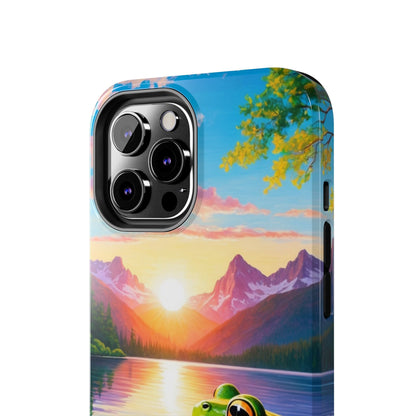 Vibrant Mountain Sunset Frog - iPhone Series Case - BOGO Cases