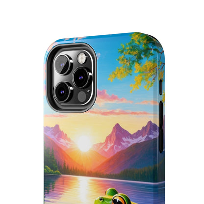 Vibrant Mountain Sunset Frog - iPhone Series Case - BOGO Cases