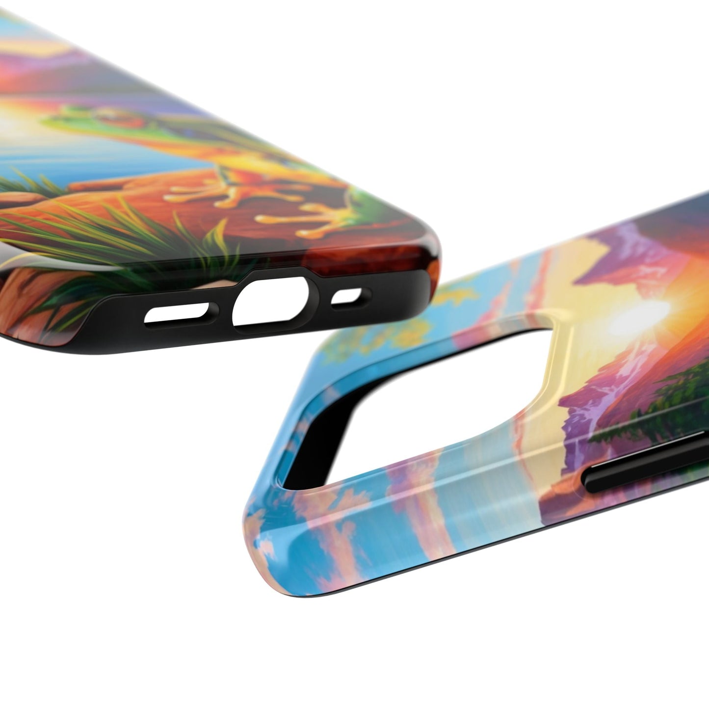 Vibrant Mountain Sunset Frog - iPhone Series Case - BOGO Cases